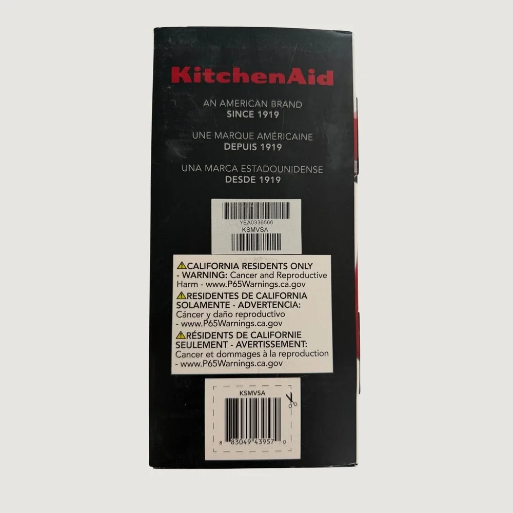 KitchenAid Fresh Prep Slicer Shredder Mixer Attachment White 3 Blades - Open Box